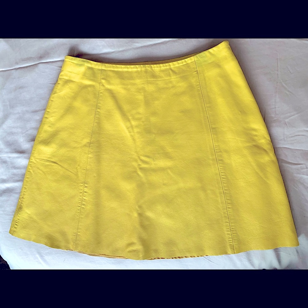 VEDA leather mini skirt